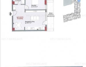 Appartement 2 chambres à vendre dans Cluj-napoca, zone Centru
