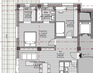 Appartement 3 chambres à vendre dans Cluj-napoca, zone Borhanci