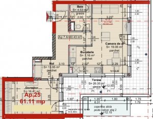 Appartement 2 chambres à vendre dans Cluj-napoca, zone Centru