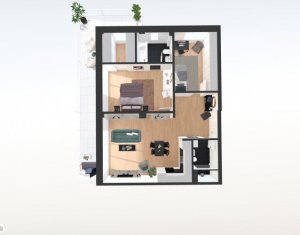 Appartement 3 chambres à vendre dans Cluj-napoca, zone Borhanci