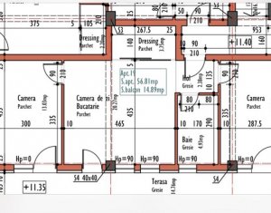 Appartement 3 chambres à vendre dans Cluj-napoca, zone Borhanci