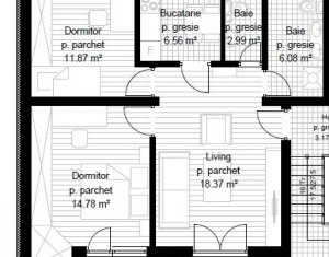 Appartement 3 chambres à vendre dans Cluj-napoca, zone Apahida
