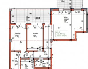 Appartement 3 chambres à vendre dans Cluj-napoca, zone Centru