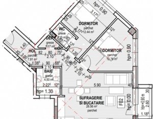 , 69.49m2 dans Cluj-napoca, zone Dambul Rotund