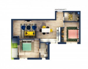 , 62m2 dans Floresti