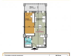 Appartement 2 chambres à vendre dans Cluj-napoca, zone Gheorgheni