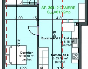 Appartement 2 chambres à vendre dans Cluj-napoca, zone Marasti