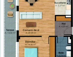Appartement 2 chambres à vendre dans Cluj-napoca, zone Centru