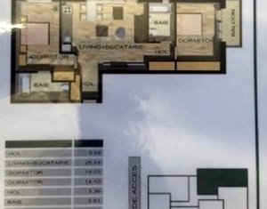 Appartement 3 chambres à vendre dans Floresti