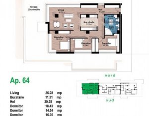 Appartement 4 chambres à vendre dans Cluj-napoca, zone Zorilor