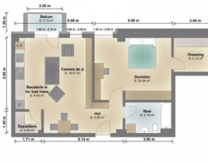 Appartement 2 chambres à louer dans Floresti