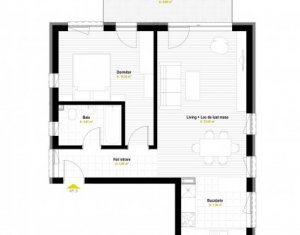 Appartement 2 chambres à vendre dans Cluj-napoca, zone Centru