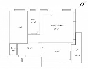 Appartement 3 chambres à vendre dans Floresti