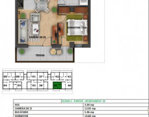 Appartement 2 chambres à vendre dans Cluj-napoca, zone Zorilor