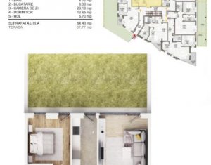 , 54m2 dans Cluj-napoca, zone Gheorgheni