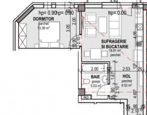 , 46.74m2 dans Cluj-napoca, zone Dambul Rotund