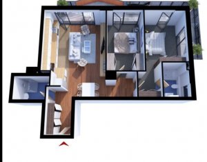 Appartement 3 chambres à louer dans Cluj-napoca, zone Gheorgheni