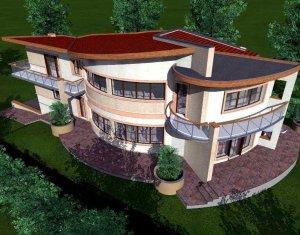 Casă cu arhitectură unică, 257 mp utili, 725 mp teren, Tineretului
