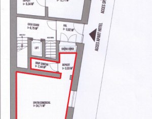 Espace Commercial à louer dans Cluj-napoca, zone Centru
