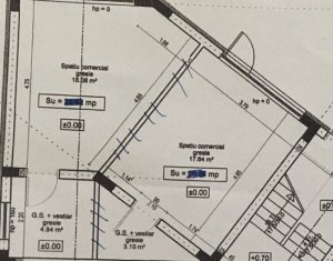 Espace Commercial à louer, 43m2 dans Floresti