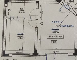 Espace Commercial à louer, 38m2 dans Floresti
