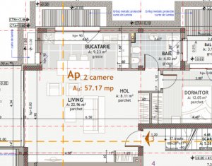 Appartement 2 chambres à vendre dans Cluj-napoca, zone Gruia
