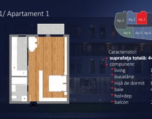 Appartement 1 chambres à vendre dans Cluj-napoca