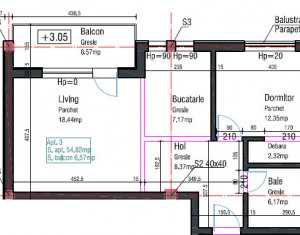 Appartement 2 chambres à vendre dans Cluj-napoca, zone Borhanci