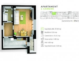 Appartement 1 chambres à vendre dans Cluj-napoca, zone Gheorgheni