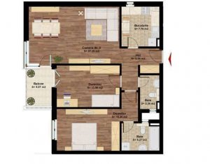 Appartement 3 chambres à louer dans Cluj-napoca, zone Centru