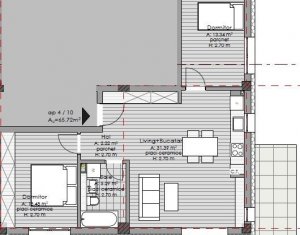 Appartement 3 chambres à vendre dans Cluj-napoca, zone Borhanci
