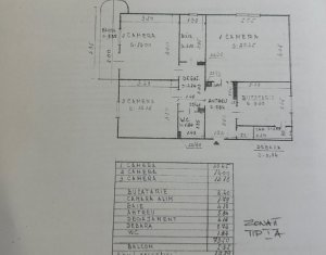 Appartement 3 chambres à vendre dans Cluj-napoca, zone Manastur