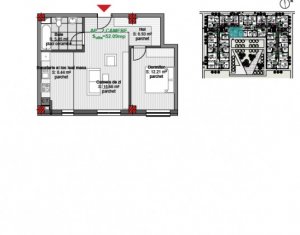 Appartement 2 chambres à vendre dans Floresti