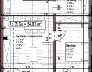 Appartement 2 chambres à vendre dans Floresti