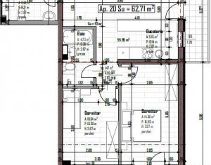 Appartement 3 chambres à vendre dans Floresti