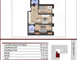 , 67.5m2 dans Cluj-napoca