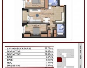, 70.34m2 dans Cluj-napoca