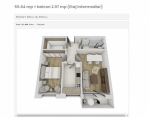 , 55.64m2 dans Floresti