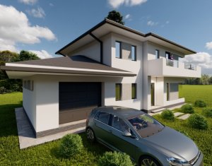 Casa individuala, 4 camere, 117 mp utili, 500 mp teren, Chinteni 