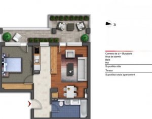 Appartement 2 chambres à vendre dans Cluj-napoca, zone Iris