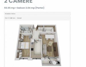 , 55.55m2 dans Floresti