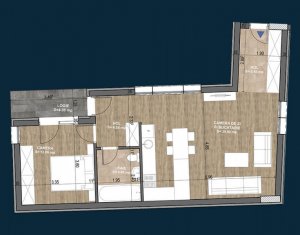 , 56.66m2 dans Cluj-napoca, zone Centru
