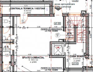 Espace Commercial à vendre, 125m2 dans Cluj-napoca