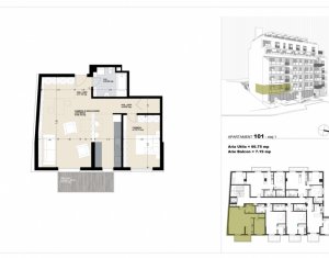 Appartement 2 chambres à vendre dans Cluj-napoca, zone Marasti