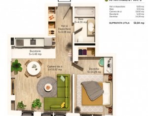 Appartement 2 chambres à vendre dans Cluj-napoca