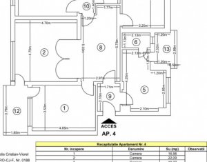 Appartement 4 chambres à vendre dans Cluj-napoca, zone Andrei Muresanu