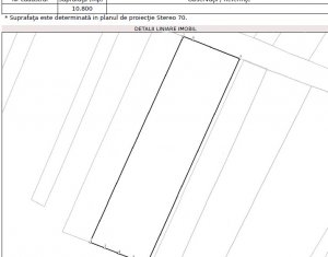 Teren 10800 mp, front 54 m in apropierea  Urbano Shopping & Living Gilau
