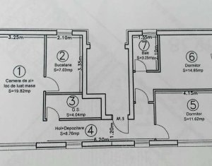 Appartement 3 chambres à vendre dans Cluj-napoca, zone Borhanci